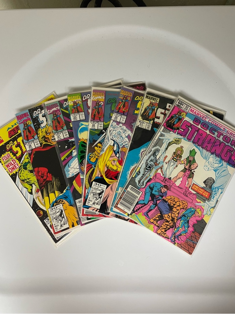 Dr. Strange comic books from the 80s and 90s